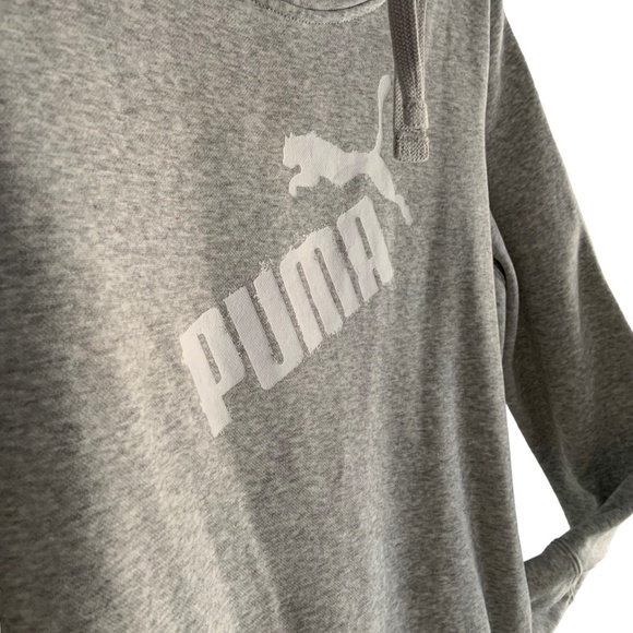 🩶PUMA S GreyTurtleneck pockets Hoodie 🩶 - Picture 3 of 6